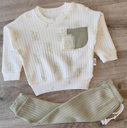 Костюм Anilco "Juice" зелений (оливка), хлопчик 3-6-9 місяців