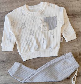 Костюм Anilco "Juice" сірий, хлопчик 3-6-9 місяців