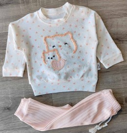 Костюм Anilco "Кошка" персиковый, девочка 3-6-9 месяцев