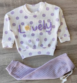 Костюм Anilco "Lovely" фиолетовый (сиреневый), девочка 3-6-9 месяцев