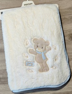 Плед Story Baby "Ведмедик" блакитний 2, хлопчик 80*90