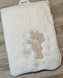 Плед Story Baby "Ведмедик" рожевий 2, дівчинка 80*90