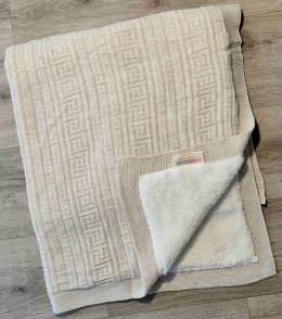 Плед Story Baby "Квадрат" бежевий, унісекс 80*90