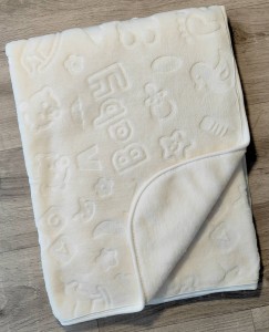 Плед Berco Baby «Предметы» молочный, унисекс 90*90