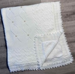 Плед Mizmiz "Перлина" молочний, дівчинка 100*100