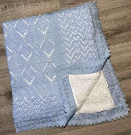 Плед Mizmiz «Жемчужина» голубой, девочка 100*100