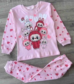 Пижама Supermini "Лабубу" розовый, девочка 4-5-6 лет