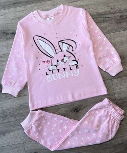 Піжама Supermini «Зайчик» рожевий, дівчинка 1-2-3 роки