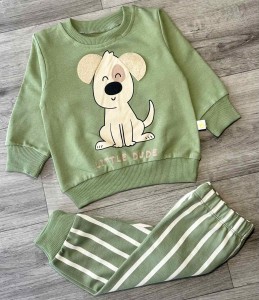 Костюм Bobisko "Песик" зелений, хлопчик 9-12-18-24 місяців