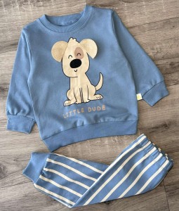 Костюм Bobisko "Песик" синій, хлопчик 9-12-18-24 місяців