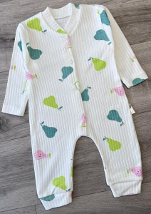 Человечек Supermini «Груши» белый, унисекс 0-3-6 месяцев