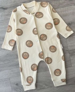 Человечек Supermini «Левеня» бежевый, унисекс 0-3-6 месяцев