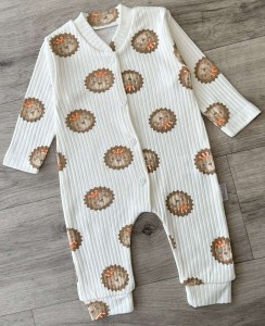 Человечек Supermini «Левеня» белый, унисекс 0-3-6 месяцев