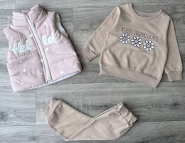 Костюм Mirkon baby "Hello" бежевий, дівчинка 9-12-18-24 місяців