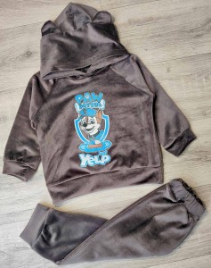 Костюм "Paw" коричневий(темний), хлопчик 9-12-24-36 місяців