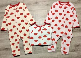 Человечек Midirik «Сердечки» микс цветов, девочка 9 месяцев