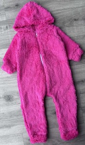 Человечек «Однотонный» малиновый, девочка 9-12-24 месяцев
