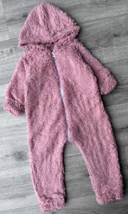 Человечек «Однотонный» персиковый, девочка 9-12-24 месяцев