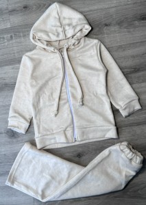 Костюм "Однотонный" бежевый, девочка 3-4-5-6-7 лет