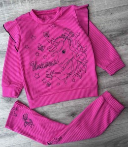Костюм "Unicorns" малиновый, девочка 2-3-4-5 лет