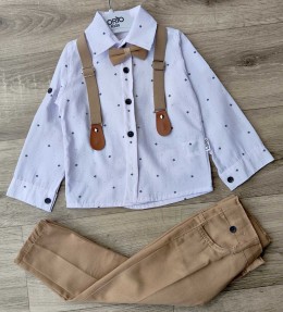Костюм Lorio«Узор» бежевый, мальчик 1-2-3-4 лет