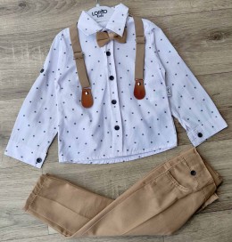 Костюм Lorio«Корона» бежевый, мальчик 1-2-3-4 лет