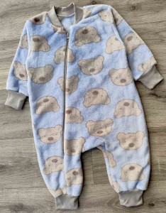 Человечек "Медвеженок" голубой, мальчик 1-2-3 года