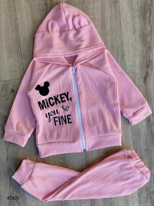 Костюм «You so fine» розовый, девочка 12-24-36 месяцев