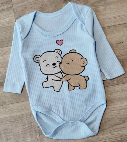 Боді Findik "Love" блакитний, хлопчик 3-6-9-12-18 місяців