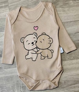 Боді Findik "Love" коричневий, хлопчик 3-6-9-12-18 місяців