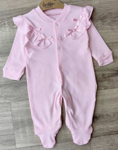 Чоловічок Findik «Бантики» рожевий, дівчинка 3-6-9 місяців