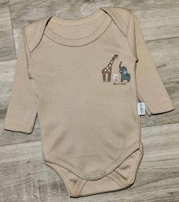 Боді Findik "Жираф та слоник" коричневий, хлопчик 3-6-9-12-18 місяців