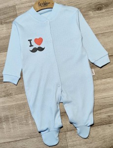 Чоловічок Findik «I❤️» блакитний, хлопчик3-6-9 місяців