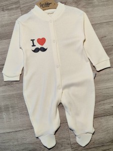 Чоловічок Findik «I❤️» молочний, хлопчик3-6-9 місяців