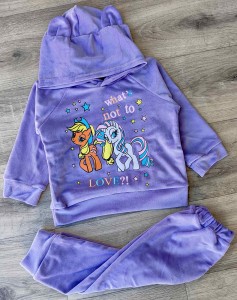 Костюм «Love?!» фиолетовый(сиреневый), девочка 9-12-24-36 месяцев