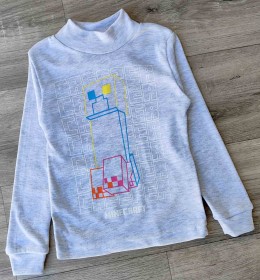 Водолазка "Майнкрафт" серый, мальчик 2-3-4-5 лет