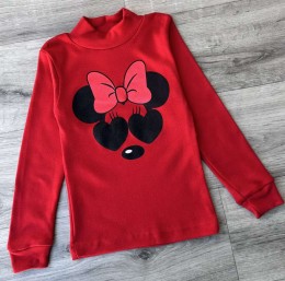 Водолазка "Мышка" красный, девочка 2-3-4-5 лет