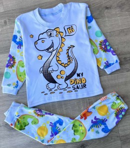 Пижама "Hi" голубая, мальчик 1-2-3-4-5 лет