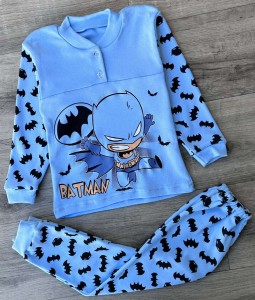 Пижама "Batman" голубая, мальчик 1-2-3-4-5 лет