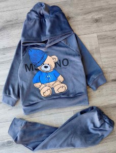 Костюм "Ведмедик" сірий, хлопчик 9-12-24-36 місяців