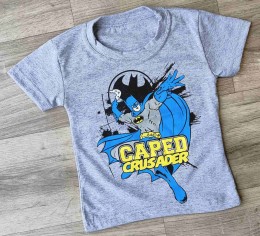 Футболка "Бэтмен" серый, мальчик 1,5-3-5-7-9 лет