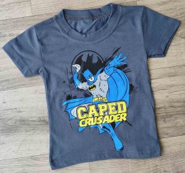 Футболка "Бэтмен" серый(графитовый), мальчик 1,5-3-5-7-9 лет