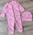 Человечек "Зайчик" розовый, девочка 0-3-6 месяцев, фото