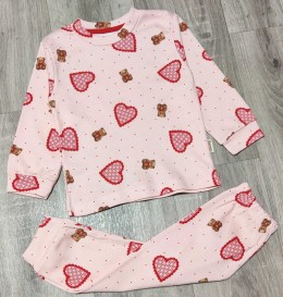 Піжама Supеrmini «Сердечка» персиковий, дівчинка 1-2-3-4 років