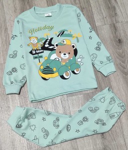 Пижама Supеrmini «Holiday» зеленый (мятный), мальчик 1-2-3 лет