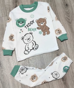 Пижама Supеrmini «Teddy» зеленый, мальчик 1-2-3 лет
