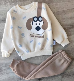 Костюм Herry Baby "Bill animal" бежевый, мальчик 6-9-12-18 месяцев