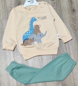 Костюм Herry Baby "Happy friends" зеленый, мальчик 6-9-12-18 месяцев