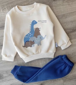 Костюм Herry Baby "Happy friends" синий, мальчик 6-9-12-18 месяцев