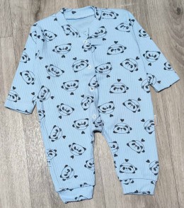 Человечек Supermini «Пандочки» синий, мальчик 0-3-6 месяцев